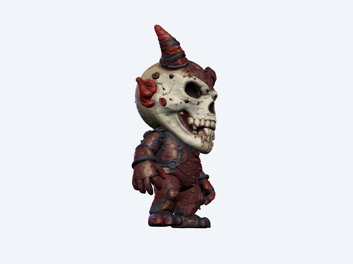Modèle 3D Figurine d'Halloween terrifiante et ultra détaillée par ClementPixel17
