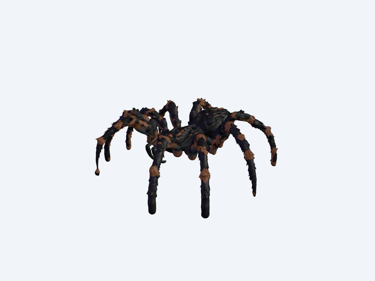 Modèle 3D Araignée géante réaliste pour Halloween, corps… par QATest
